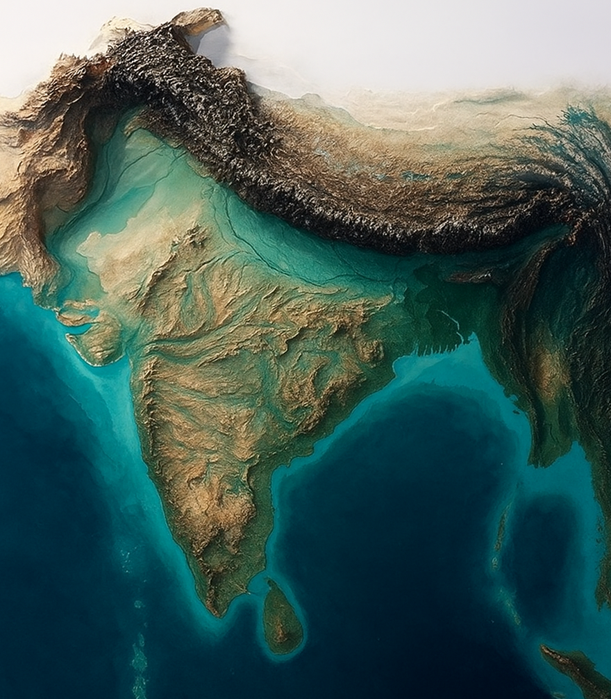 Ancient Indian art depicting a sage teaching